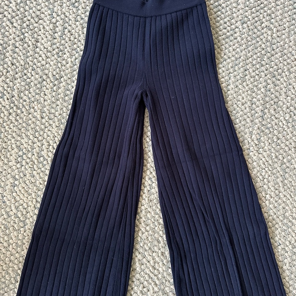Sincerely Jules Navy Ribbed Pants